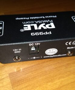 Pyle Phono Turntable Preamp - Mini Electronic Audio Stereo Phonograph Preamplifier with RCA Input, RCA Output & Low Noise Operation Powered by 12 Volt DC Adapter - PP999 , Black Single 32 81LSYsfVSPL 2