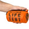 Go Time Gear Life Tent Emergency Survival Shelter – 2 Person Emergency Tent – Use As Survival Tent, Emergency Shelter, Tube Tent, Survival Tarp - Includes Survival Whistle & Paracord Orange 1 Pack 48 81LU pERuEL