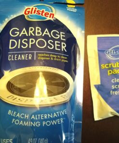 Glisten Garbage Disposer Cleaner and Freshener, Sink Disposal Odor Eliminator with Foaming Action, Lemon Scent, 4 Packets 4.9 Ounce (Pack of 1) 30 81LUf6OILgL