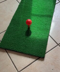 TRUEDAYS Golf Mat - Artificial Turf Golf Mat with Non-Slip Foam - 12“ x 24“ Golf Hitting Mat for Indoor and Outdoor Practice (Includes Rubber Tee Holder and Tees) 12"x24" 30 81LV2fqW3RL