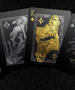 Mythical Creatures - Black Silver & Gold Edition Playing Cards by Gent Supply 36 81LVeEXVBiL