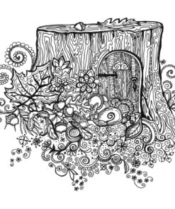 Secret Village - A Coloring Book Adventure: Beyond the Garden Gate, Beneath the Forest Floor, Among the Hollow Trees - A Mystery Endures! (Purse Sized ... & Inspirational for Ages 9 to Adult) 71 81LWCE1OOAL 1