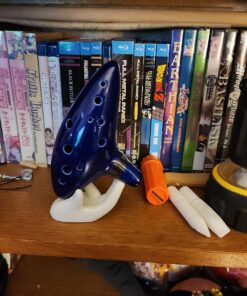 Deekec Zelda Ocarina 12 Hole Alto C with Song Book (Songs From the Legend of Zelda) with Display Stand Protective Bag Blue 23 81LWu0a5CPL