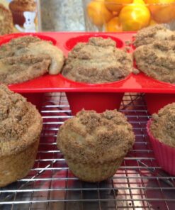 Silicone Texas Muffin Pans and Cupcake Maker, 6 Cup Jumbo, Set of 2, Professional Use Muffin Pan Jumbo 6 Cup 2PCS 33 81LXJQDLNL