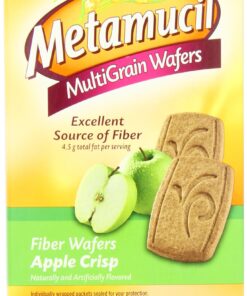 Metamucil Meta Multi-grain Fiber Wafers by Meta Apple Crisp 24 count (Pack of 3) (OLD) 12 Count (Pack of 3) 12 81LY1xcQTuL