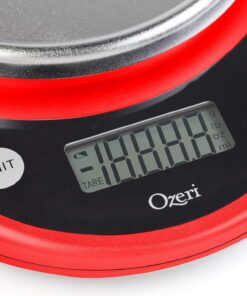 Ozeri Pronto Digital Multifunction Kitchen and Food Scale, Black on Red 29 81LZcqsBDAL