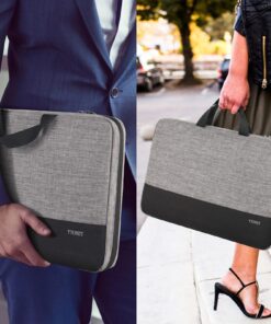 Ytonet Laptop Case, 15.6 inch TSA Laptop Sleeve Water Resistant Durable Computer Laptop Carrying Case Compatible for Lenovo, HP, Dell, Asus Notebook, Gifts for Men Women, Grey 15-15.6 in 37 81LaqX328LL