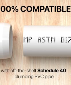 FORMUFIT 1/2" 3-Way Elbow Furniture Grade PVC Fitting in White, Made In USA, UV-Resistant, Impact-Proof, 0.840" Actual Socket Diameter (10-Pack) - F0123WE-WH-10 19 81Lb56Xj4tL 1