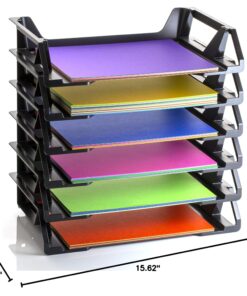 Officemate Recycled Desk Tray, Side Load, 15 1/8 x 8 7/8 x 15, Letter/A4, 6/PK (26212) 28 81Ld3KG6ZuL