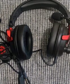 Tatybo Gaming Headset with 7.1 Surround Sound for PC PS4 PS5, USB & 3.5mm PC Headset with Noise Cancelling Microphone, Gaming Headphones for Switch Laptop Xbox one Black and Red 34 81Ld3MmR HL