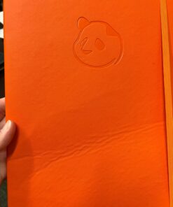 Panda Planner Pro - Best Daily 2023 Planner for Happiness & Productivity - 8.5 x 11" Softcover - Undated Day 6 Month Planner - Guaranteed to Get You Organized - Gratitude & Goals Journal (Orange) Orange 22 81LdopsDIGL