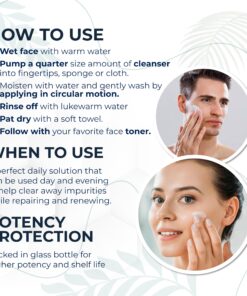 Foxbrim Naturals Coconut Milk & Honey Facial Cleanser with Organic Aloe Vera & Jojoba Oil - No added Fragrance, Gentle & Hydrating Face Wash Gel for Sensitive to Dry Skin, 4oz 28 81Le7ykd0NL 1