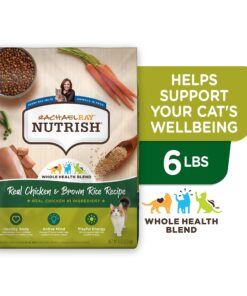 Rachael Ray Nutrish Premium Natural Dry Cat Food, Real Chicken & Brown Rice Recipe, 6 Pounds (Packaging May Vary) Dry Food 6 Pound (Pack of 1) 26 81Lg59c65hL
