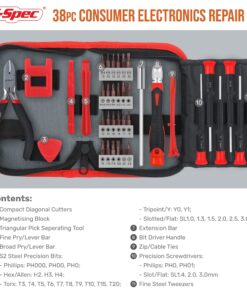 Hi-Spec 38pc Electronics Repair & Opening Tool Kit Set for Laptops, Phones, Devices, Computer & Gaming Accessories. Precision Small Screwdrivers with Pry Tools 38 Piece 8 81LiTi3DIPL