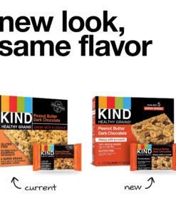 KIND Healthy Grains Bars, Peanut Butter Dark Chocolate, Non GMO, Gluten Free, 1.2oz, 5 Count (Pack of 3) 5 Count (Pack of 3) 9 81LjYZLvNNL