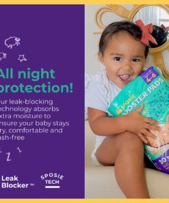 Sposie Diaper Booster Pads - Diaper Pads Inserts Overnight, Cloth Diaper Inserts and Overnight Diapers Size 4-6, Diaper Liners Baby Products 35 81Lje 6e52L