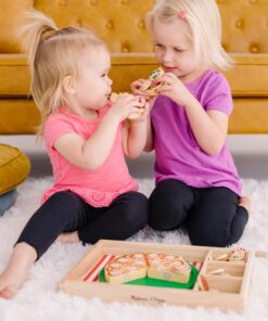 Melissa & Doug Wooden Pizza Play Food Set With 36 Toppings - Pretend Food And Pizza Cutter/ Toy For Kids Ages 3+ 23 81LkI8MANVL 1