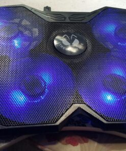 Tree New Bee High Performance Gaming Laptop Cooling Pad for 15.6-17-Inch Laptops with (4 Fans) Four 120mm Fans at 1200 RPM, Black (TNB-K0025) K25 with 4 Fans 63 81Lm0KGqX5L