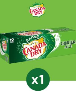 Canada Dry Ginger Ale Soda, 12 fl oz cans (Pack of 12) 24 81Lmjl305S