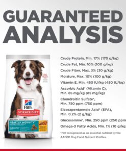 Hill's Science Diet Dry Dog Food, Adult, Large Breed, Healthy Mobility for Joint Health, Chicken Meal, Brown Rice & Barley Recipe, 30 lb. Bag 20 81LmqekvkRL