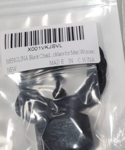 MENGLINA Black Obsidian Hexagram Natural Stone Necklace Translucent Ice Obsidian Wolf Tooth Amulet His and Hers Couples Necklace Lucky Love Pendant Necklace for Men Women Hexagon (Black Rope) 25 81LnBvPVCUL