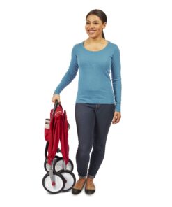 Radio Flyer 3-in-1 EZ Folding Wagon Ride On For Kids, Garden, & Cargo, Red Collapsible Wagon Base 53 81LnGrTtp0L