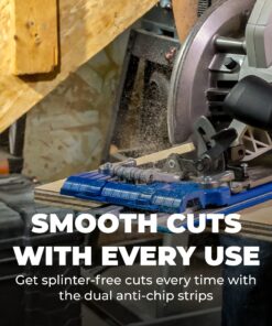 Kreg KMA3700 Accu-Cut XL - Track Saw Guide - With Universal Sled - Make Cross-, Rip- & Angled-Cuts Easily - Straight Cut Guide Track System - Circular Saw Track Guide 22 81LpjqnVOL