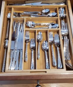 Bellemain Expandable Bamboo Drawer Organizer - Large Kitchen Utensil Holder for Cutlery, Silverware, Flatware Storage - Utensil Organizer for Kitchen Drawers, Desk, Junk Drawer Organizer Tray, 8-Slot 47 81LrWkPi8LL