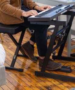 OnStage KS7350 Pro Heavy-Duty Folding-Z Keyboard Stand, Black 28 81Ls8fYYAhL