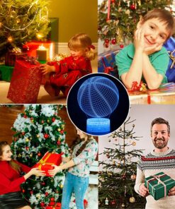 3D Illusion Basketball Night Lamp 16 Color change Touch White Crack Base Remote Control Birthday Present Boys Girls Party Kids Home Decor Desk basketball lover teenager christmas gifts xmas gift 16 81LsC8Ym3LL
