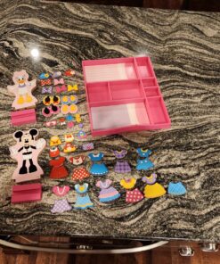 Melissa & Doug Disney Minnie Mouse and Daisy Duck Magnetic Dress-Up Wooden Doll Pretend Play Set (40+ pcs) - Toys, Dress Up Dolls For Preschoolers And Kids Ages 3+ Minnie & Daisy 33 81LtOP8g4kL