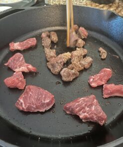 Lodge Cast Iron Skillet with Red Silicone Hot Handle Holder, 12-inch 55 81Ltdv1SqYL