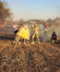 Color Blaze Holi Colored Powder - 5 lbs of Each Color - Pink, Orange, Yellow, Teal, Blue - For Toss, Rangoli, Fun Run, War, Party & Festival - Pack of 5 Bags - 25 Pounds in Bulk 28 81LuJymqHhL