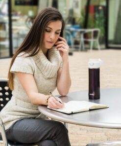 Thermos Sipp 16-Ounce Leak Proof Drink Bottle with Tea Infuser, Black, Stainless Steel UNITS 37 81LuuiqH11L