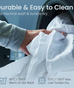 SafeRest Mattress Protector - Full Size Cotton Terry Waterproof Mattress Protector, Breathable Fitted Mattress Cover with Stretchable Pockets 31 81LvdZY2UnL 1