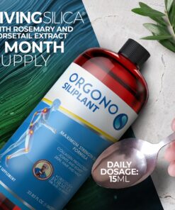 Orgono Siliplant | Vegan Collagen Booster | Supports Healthy Collagen and Elastin Production for Joint & Bone Support, Glowing Skin, Strong Hair & Nails. 33.85 Fl Oz (Pack of 1) 20 81LvlHkJuBL 2