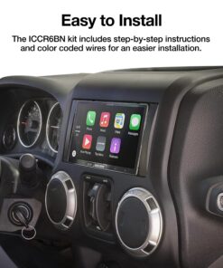 Scosche Double DIN Installation Kit for Select Chrysler/Dodge/Jeep 2007-14 - Compatible with Centric ICCR6BN Stereo Complete Installation Kit 30 81Lw5ZStA2L