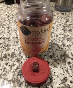 Garden of Life Organics Kids Gummy Vitamins, Certified Organic, Non-GMO & Vegan Complete Children's - B12, C & D3 Gluten, Soy & Dairy Free Real Fruit Chew Gummies, Multi, Cherry, 120 Count 25 81Lx9s4JoL