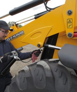 LUMAX LX-1152 Black Heavy Duty Deluxe Pistol Grease Gun with 18" Flex Hose, Handy 3-Way Loading - Fill with Standard Cartridge, Suction or Bulk Fill. Convenient One-Hand Operation for Easy Greasing. 19 81LxE fOVL