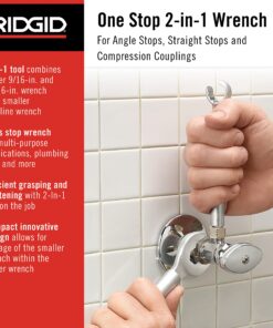 RIDGID 27023 Model 2002 One Stop 2-in-1 Wrench for Angle Stops, Straight Stops, and Compression Couplings 13 81Ly4hO3ykL