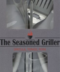 Extra Long Heavy Duty BBQ Grill Tools Set - 3 Piece Stainless Steel Utensils Set Includes Spatula Fork & Tongs - Barbecue Grilling Accessories - Outdoor Grilling kit in Gift Box Packaging 11 81M Q0CJtYL