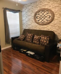 RoomMates RMK9026WP Natural Stacked Stone Peel and Stick Wallpaper Light Gray 48 81M nsgB8HL