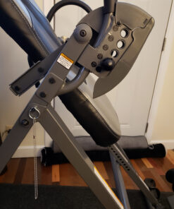 INNOVA HEALTH AND FITNESS ITM5900 Advanced Heat and Massage Inversion Table, Gray/Black 67 81M0h8zwULL