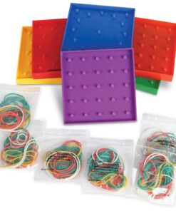 Learning Resources 5-Inch Double-Sided Assorted Geoboard Shapes - 6 Pieces, Ages 5+ Kindergarten Learning Toys, Math Manipulatives for Kids,Back to School Supplies, Teacher Supplies 11 81M1rQTWfQL