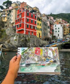 Sakura Koi Pocket Field Sketch Kit - Watercolor Sets for Painting On the Go - 24 Colors - 1 Water Brush - 1 Sponge - 1 Mixing Palette 1 Count (Pack of 24) 59 81M2F3MkjFL