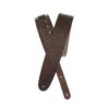 D'Addario Accessories Leather Guitar Strap - Guitar Accessories - Electric Guitar Strap, Acoustic Guitar Strap, Acoustic Electric Guitar Strap & Bass Guitar Strap - Classic Style - Brown Basic Brown