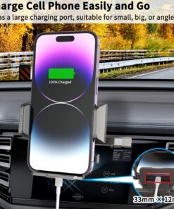 APPS2Car Sturdy CD Slot Phone Mount with One Hand Operation Design, Hands-Free Car Phone Holder Universally Compatible with All iPhone & Android Cell Phones, for Smartphone Mobile Black 24 81M2gOd19RL