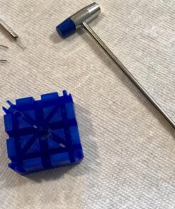 SE JT6218 5-Piece Watch Band Link Remover Kit - Includes Dual Head Hammer, Band Holder, Pin Punches (0.8, 0.9, 1.0mm) for DIY Watch Adjustments and Repairs 33 81M3CmcTaL