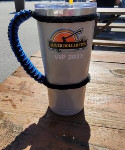 MOCE Handmade Paracord Handle for Yeti/Rtic/Ozark Trail Rambler 30 Oz Tumbler. Blue/black 1 Count (Pack of 1) 29 81M3JpcyDnL