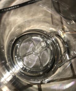 GROSCHE 17.7oz BPA-Free Tea Infuser Teapot with Drip-Free, Easy Clean Design 17.7 fl oz Clear 65 81M3RUPbeRL